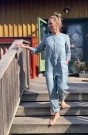 Martin jumpsuit, buksedress fra Linenfox - Sea Green (ekstra lange bein) thumbnail