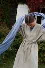 Skjerf i 100% lin fra Linenfox - sky blue - utsolgt thumbnail