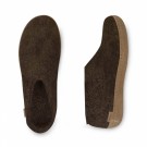 Tøffel/sko med skinnsåle fra Glerups, brown (str 35) thumbnail