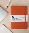 'Make a Mark' notatbok A5, omslag i resirkulert lær - oransje thumbnail