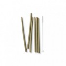 Bambu sugerør korte 6stk. inkl. vaskebørste. thumbnail