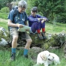 Companion, ribbestrikket ullsokk med forsterket såle fra Corrymoor, lys mosegrønn thumbnail