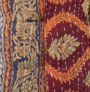Sittepute av vintage sarier, 40 x 40 cm - No 38 thumbnail