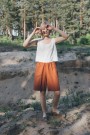 Hike shorts, linshorts fra Linenfox, blush salmon thumbnail