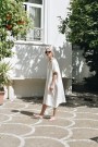 Amalfi dress, linkjole fra Linenfox -  milky white med lommer thumbnail