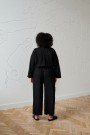 Work jumpsuit, buksedress i lin fra Linenfox, black thumbnail