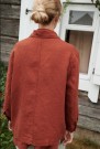 Bill jacket- linjakke fra Linenfox - terracotta  thumbnail