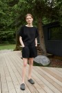 Jeri Linen Shorts, linshorts fra Linenfox - black thumbnail