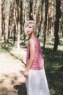Luna top lintop fra Linenfox - Watermelon/ rosa (Str M, L og XL) thumbnail