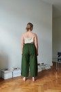 FRANKIE PANTS, LINBUKSE FRA LINENFOX- forest green (vanlig benlengde) thumbnail