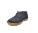 Tøffel/sko med naturgummi fra Glerups, Charcoal thumbnail