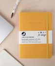 'Make a Mark' notatbok A5, omslag i resirkulert lær - gul thumbnail