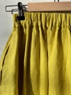 Laura skirt, linskjørt fra Linenfox - lemon yellow thumbnail