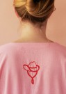 Polly - brodert kjole fra Habiba - rosa/rød thumbnail