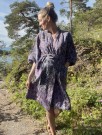 Lavendel - Kantha Kimono bomull fra By Linn Andersen thumbnail