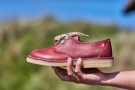 Jylland (granate),  klar røde snøresko fra Duckfeet (str 35-41) thumbnail