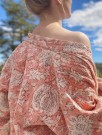 Fersken - Kantha Kimono bomull fra By Linn Andersen thumbnail