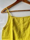 Stella top, singlet i lin FRA LINENFOX, lemon yellow thumbnail