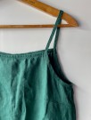 Stella top, singlet i lin FRA LINENFOX, emerald green thumbnail