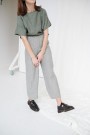 Ocean pants, vid linbukse fra Linenfox -grey stripes (+5 CM, EKSTRA LANGE BEN) (str XS) thumbnail