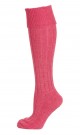 Woodlander, tykke knestrømper fra Corrymoor, knall rosa (str 37-41 og 41-45) thumbnail