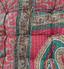 Sittepute av vintage sarier, 40 x 40 cm - No 64 thumbnail