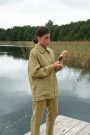 Bill jacket- linjakke fra Linenfox - olive (str XS og S/M) thumbnail