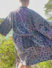 Lavendel - Kantha Kimono bomull fra By Linn Andersen thumbnail