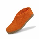 Tøffel/sko med skinnsåle fra Glerups, Orange  (str 36, 43, 44 og 45) - utgående vare  thumbnail