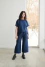 Ocean pants, vid linbukse fra Linenfox -navy blue (+5 CM, EKSTRA LANGE BEN) (1 igjen str XS) thumbnail