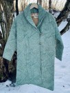 Milo Quilted Silk Coat, kåper i vintage silke fra Sissel Edelbo, lys grønn - solgt thumbnail