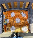 Vatteppe gjenbruksdesign i 100% bomull fra Indiske sarier - no 18 - SOLGT thumbnail