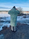 Milo Quilted Silk Coat, kåper i vintage silke fra Sissel Edelbo, lys grønn - solgt thumbnail