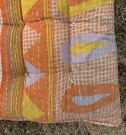 Sittepute av vintage sarier, 40 x 40 cm - No 42 thumbnail
