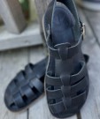 Ringkøbing (Black),  sort skinnsandal fra Duckfeet (str 36-42) thumbnail