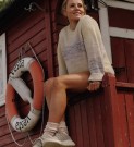Sneakers fra Kastel shoes, grå trønder ull thumbnail
