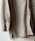 Kay shirt, linskjorte fra Linenfox, grey stripes (str L/XL) thumbnail