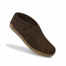 Tøffel/sko med skinnsåle fra Glerups, brown (str 35) thumbnail