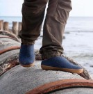 Tøffel/slip-in med naturgummisåle fra Glerups, Denim (str 36-40) thumbnail