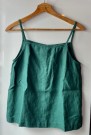 Stella top, singlet i lin FRA LINENFOX, emerald green thumbnail