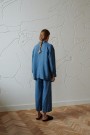 Bill jacket- linjakke fra Linenfox - stellar blue thumbnail