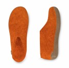 Tøffel/sko med skinnsåle fra Glerups, Orange  (str 36, 43, 44 og 45) - utgående vare  thumbnail