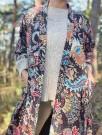 Svart Inka - Kantha Kimono bomull fra By Linn Andersen  thumbnail