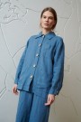 Bill jacket- linjakke fra Linenfox - stellar blue thumbnail