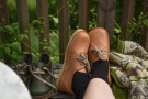 Jylland (bio), lys brune/naturfarget snøresko fra Duckfeet (kun str 40) thumbnail