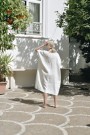 Amalfi dress, linkjole fra Linenfox -  milky white med lommer thumbnail