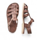 Ringkøbing (Cocoa), mørk brun skinnsandal fra Duckfeet  thumbnail