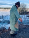 Milo Quilted Silk Coat, kåper i vintage silke fra Sissel Edelbo, lys grønn - solgt thumbnail