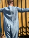 Martin jumpsuit, buksedress fra Linenfox - Sea Green (ekstra lange bein) thumbnail