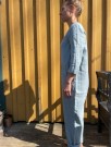 Martin jumpsuit, buksedress fra Linenfox - Sea Green (ekstra lange bein) thumbnail